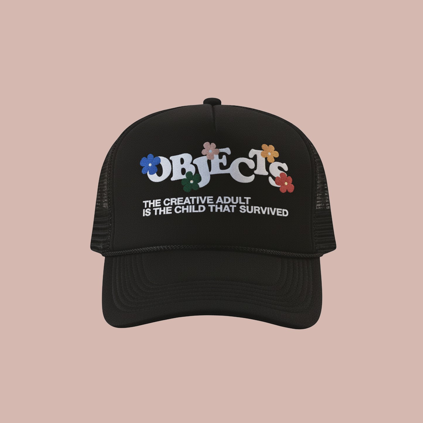Objects Logo Trucker Hat by Steven Othello