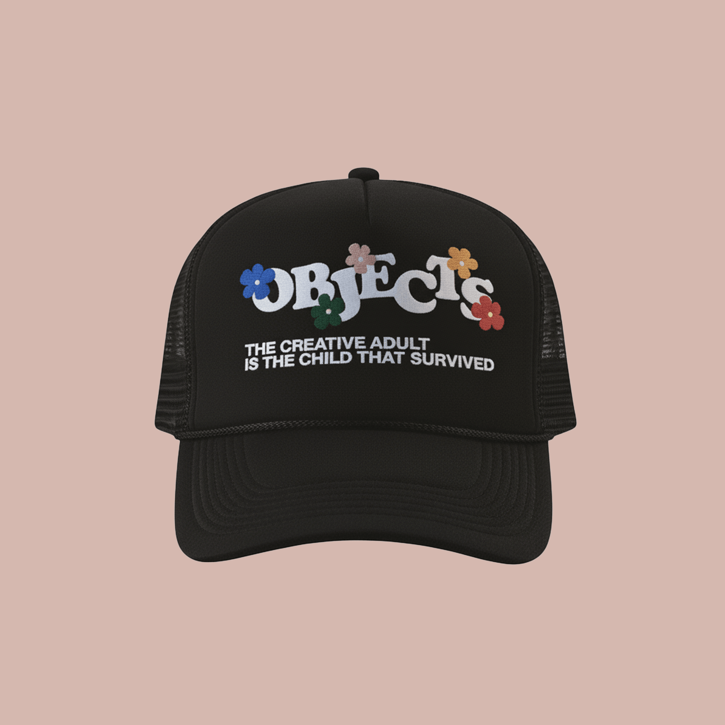 Objects Logo Trucker Hat by Steven Othello
