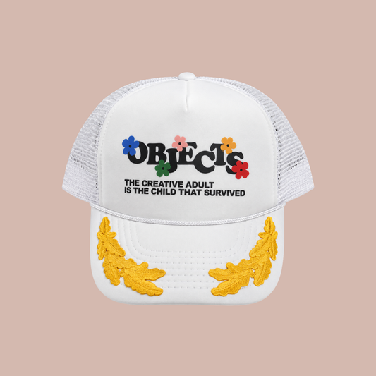 Objects Logo Trucker Hat by Steven Othello