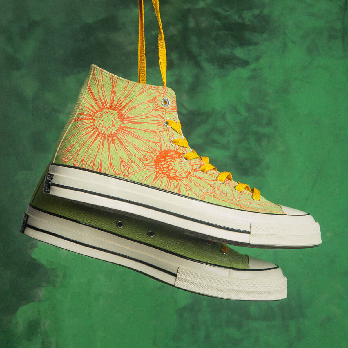 "Buy More Flowers!" Objects by SO x Converse Chuck 70s Hi (Green)