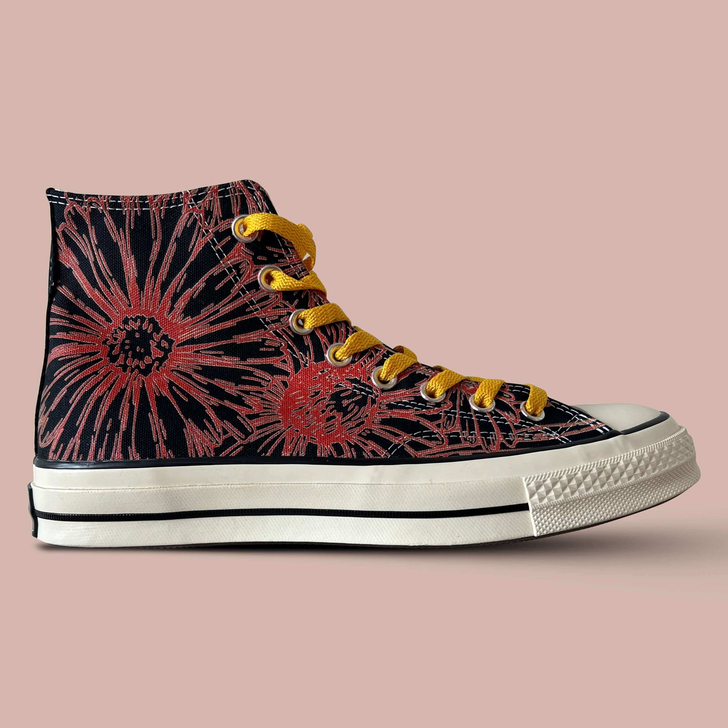 "Buy More Flowers!" Objects by SO x Converse Chuck 70s Hi (Black)